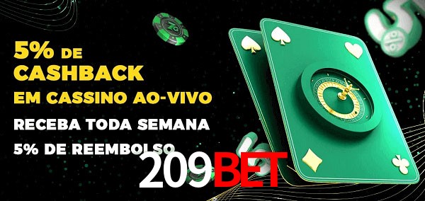 Promoções do cassino ao Vivo 209BET